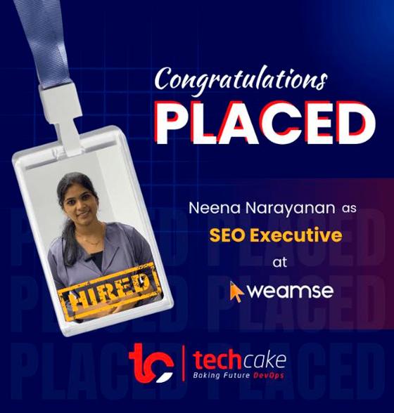 Neena Narayanan, SEO Executive at WEAMSE